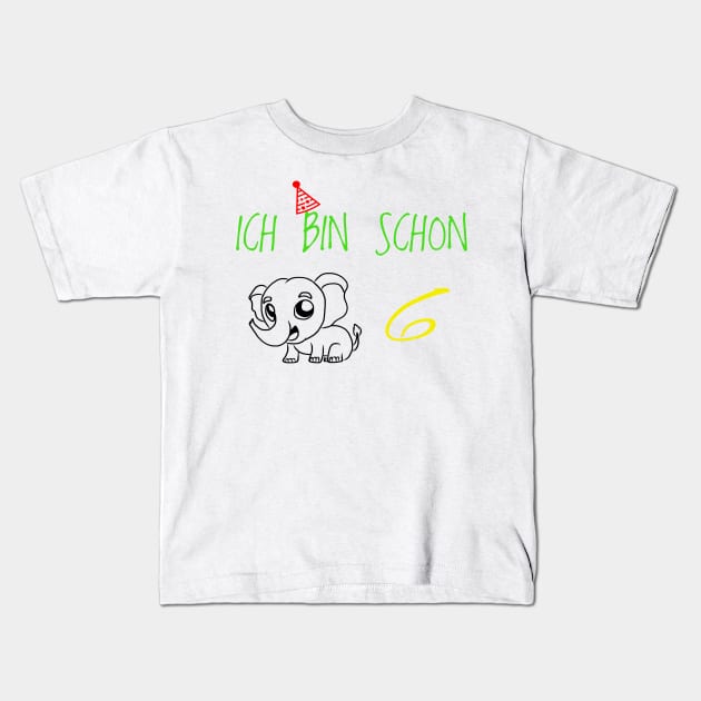 Children's birthday 6 years gift t-shirt Kids T-Shirt by KK-Royal